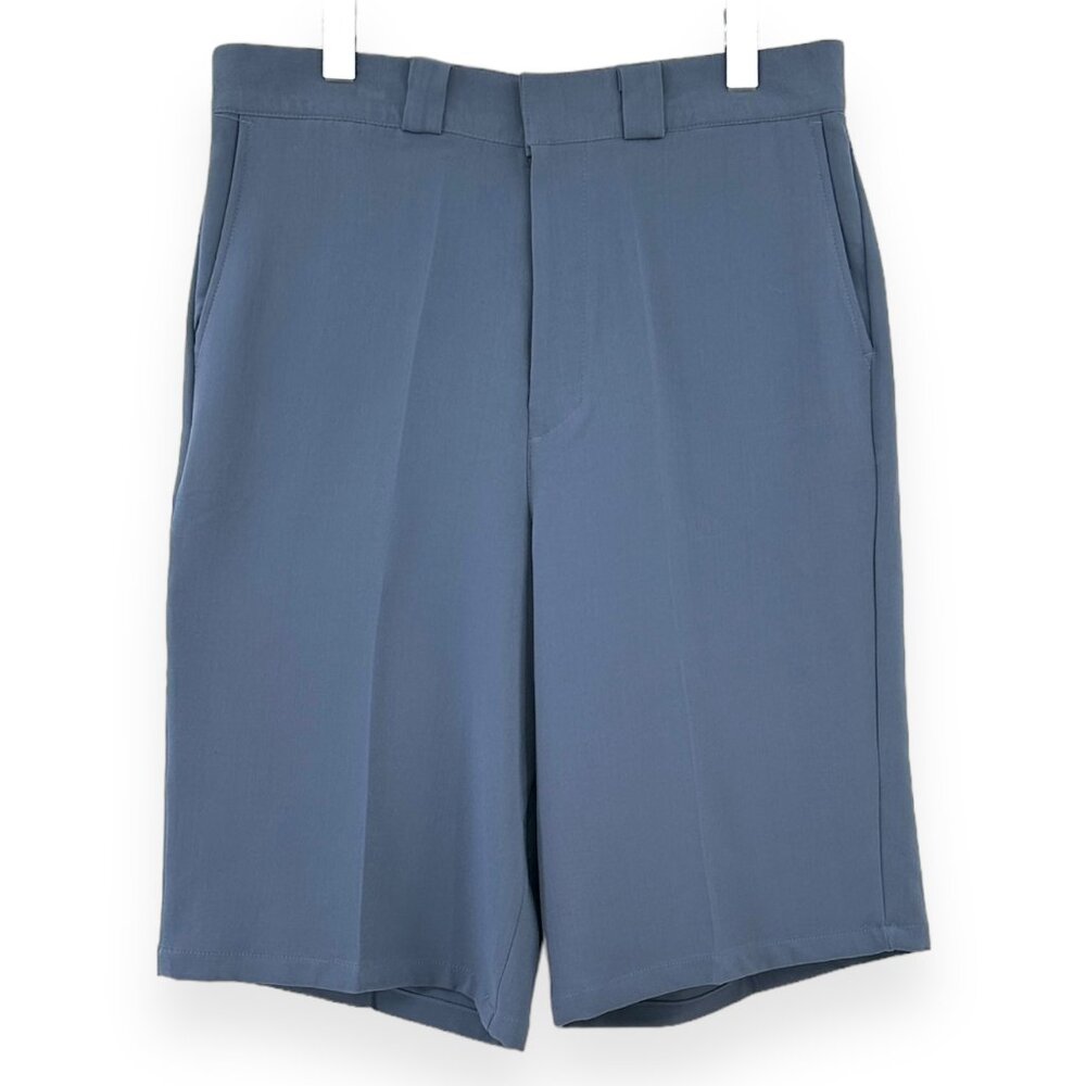 Seventh Blue Gray Wide Leg Relaxed Loose Fit Long Bermuda Shorts sz XL